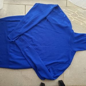 J Crew merino wool turtleneck royal blue S